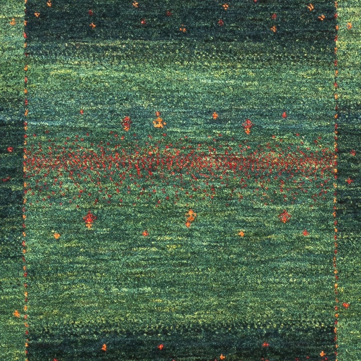 Gabbeh Rug - Loribaft Perser - 125 x 86 cm - green