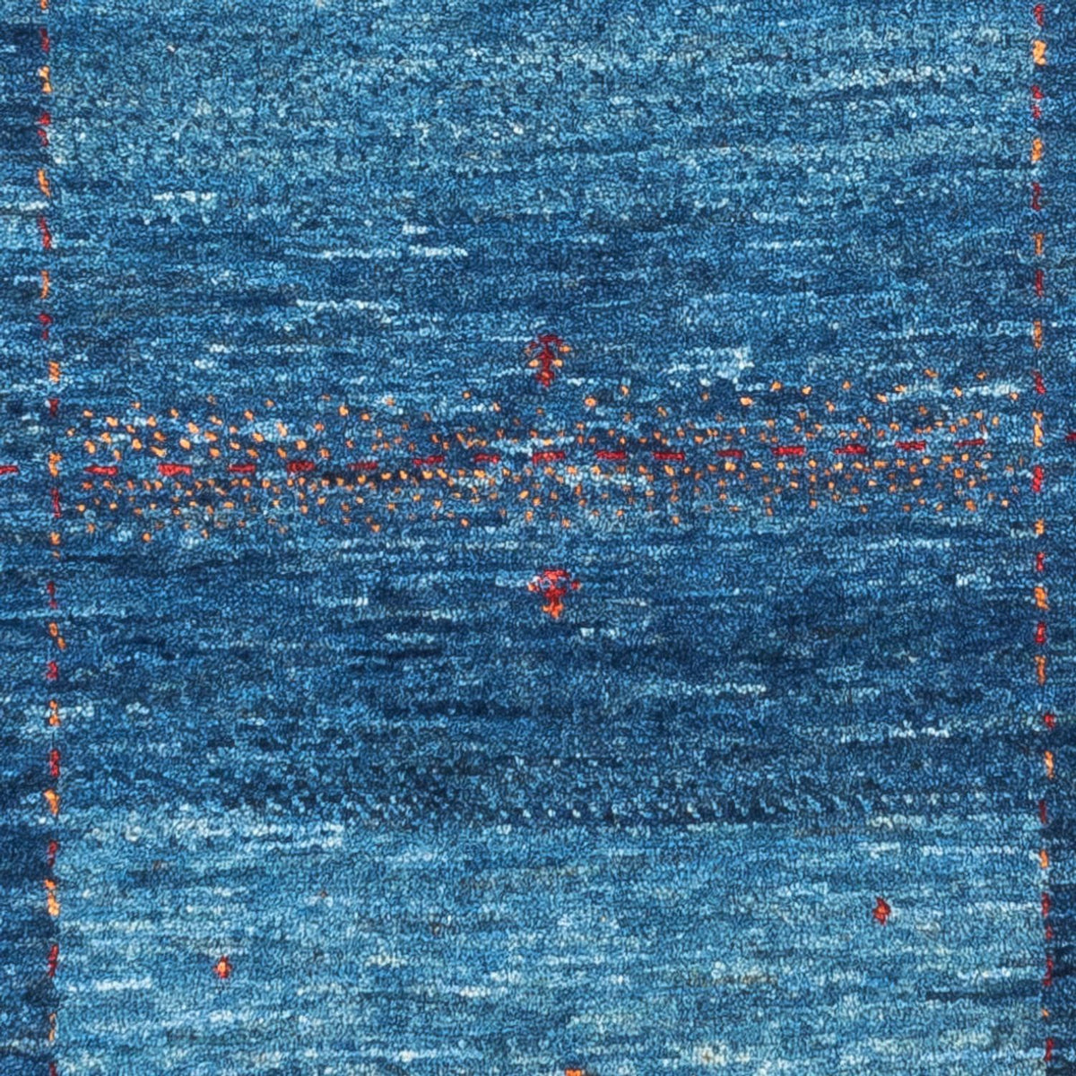 Gabbeh Rug - Loribaft Perser - 122 x 83 cm - blue