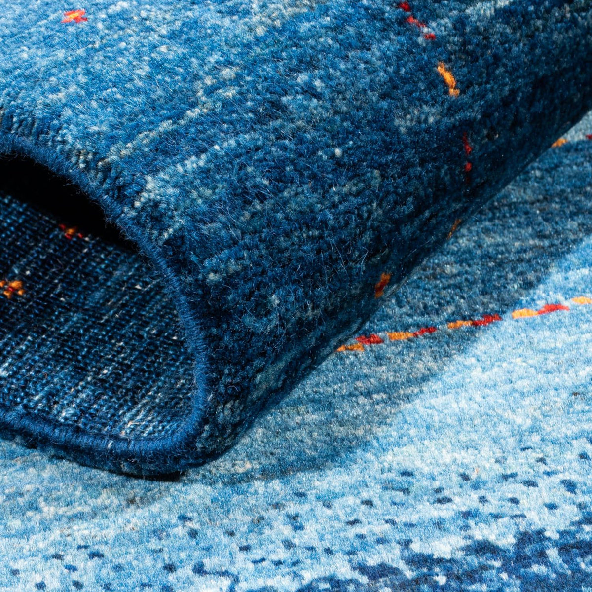 Gabbeh Rug - Loribaft Perser - 122 x 83 cm - blue