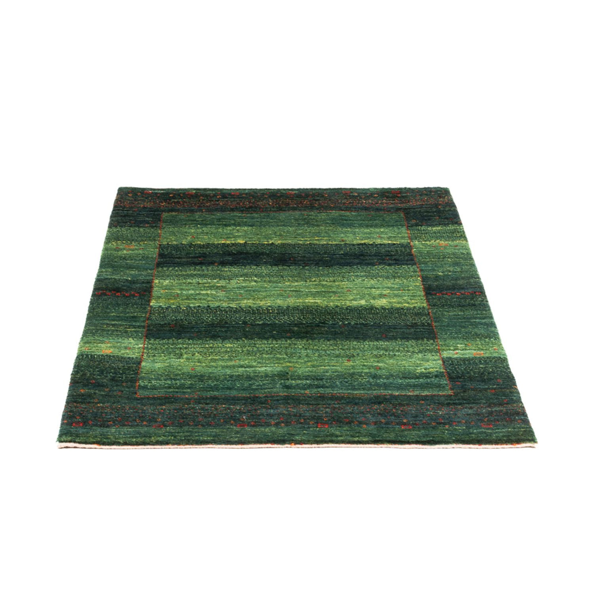 Gabbeh Rug - Loribaft Perser - 110 x 86 cm - green