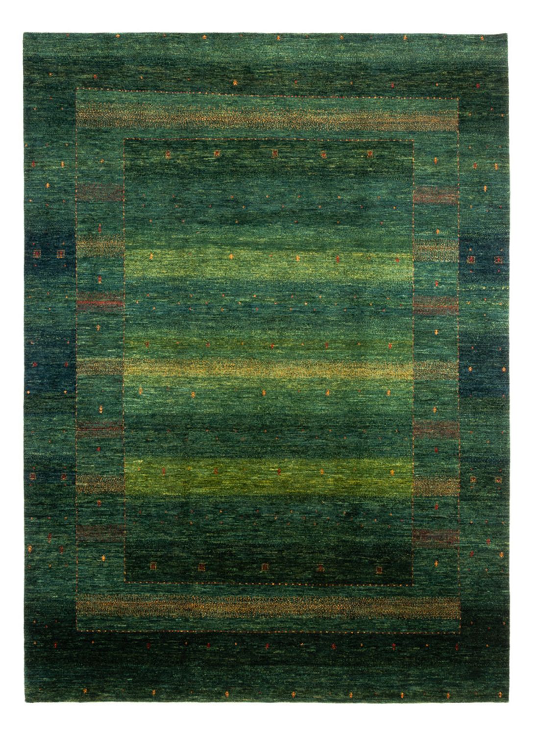 Gabbeh Rug - Loribaft Perser - 314 x 233 cm - green