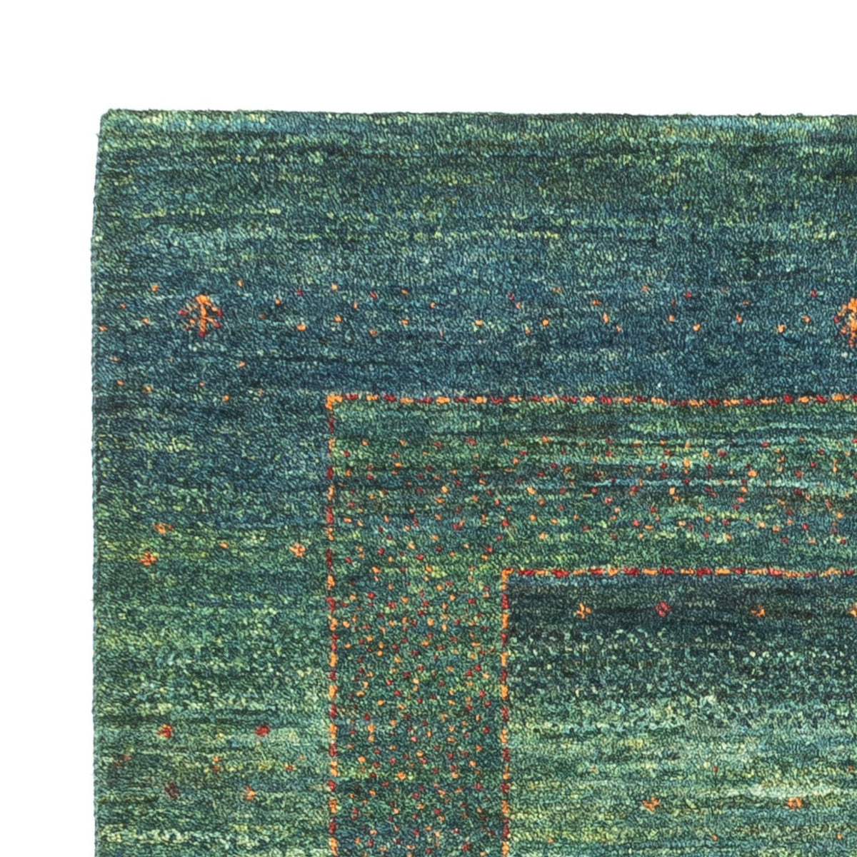 Gabbeh Rug - Loribaft Perser - 111 x 83 cm - green