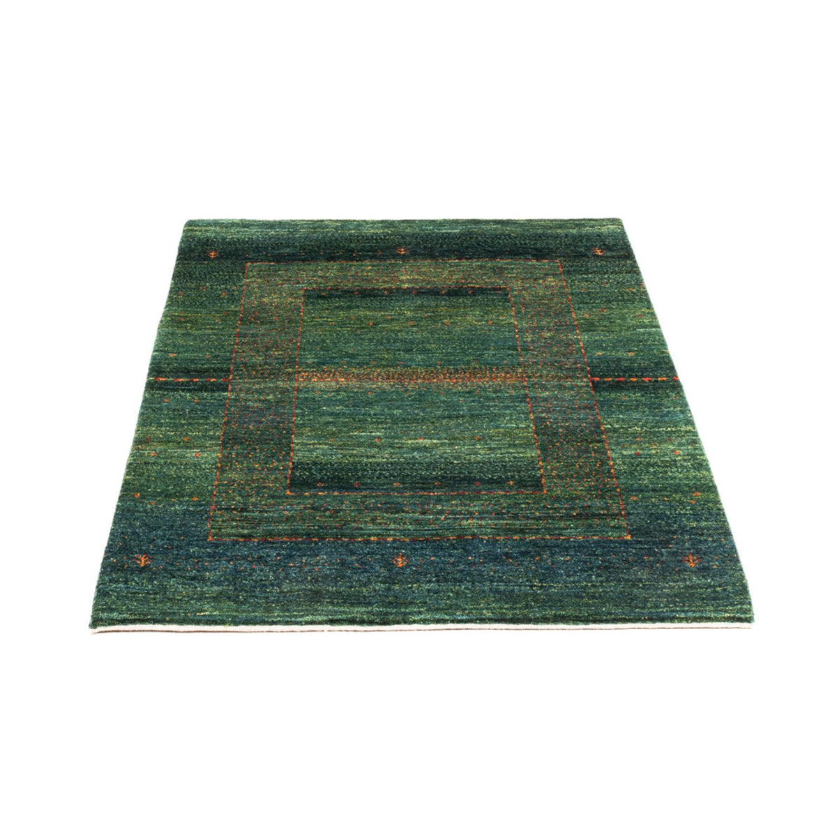 Gabbeh Rug - Loribaft Perser - 111 x 83 cm - green