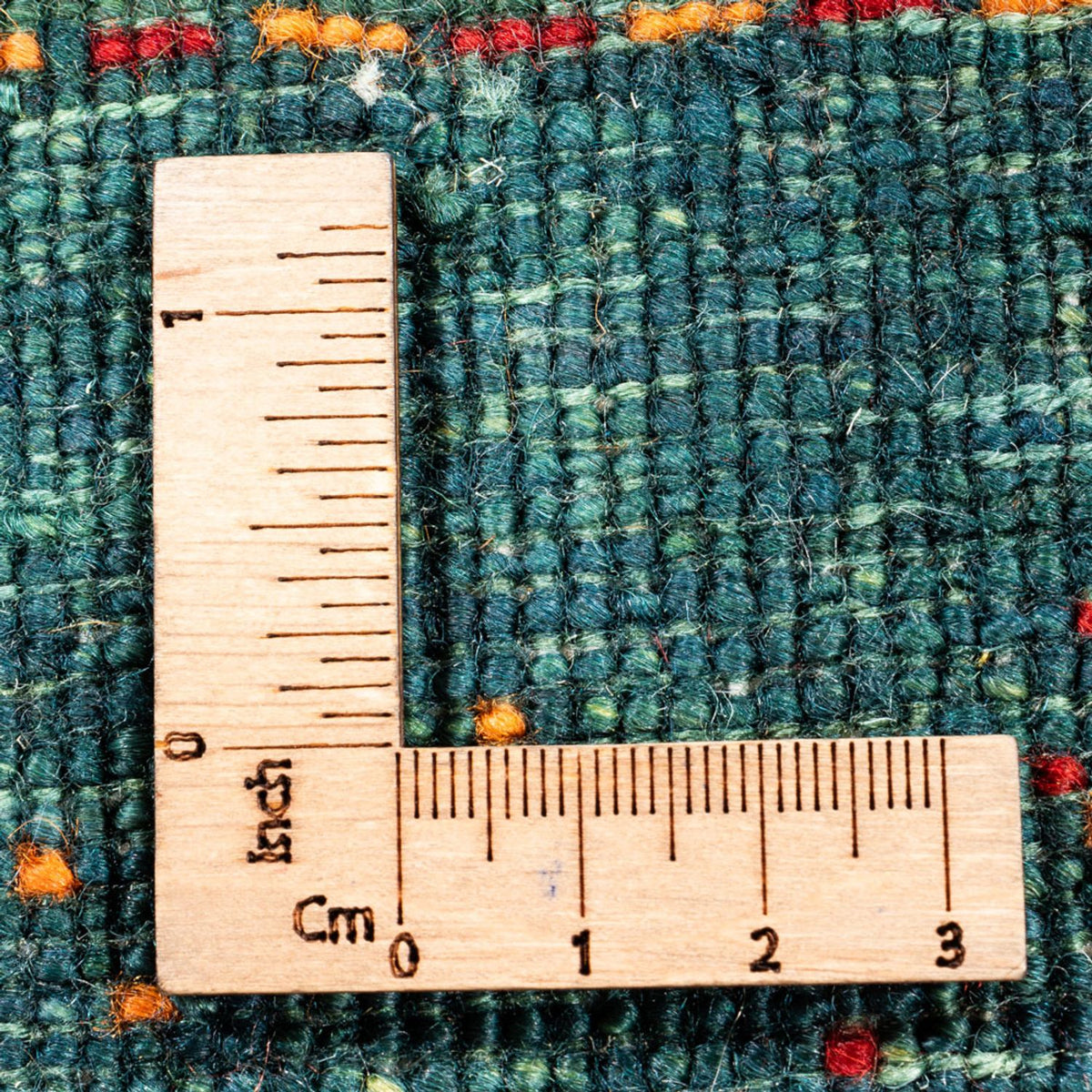 Gabbeh Rug - Loribaft Perser - 111 x 83 cm - green