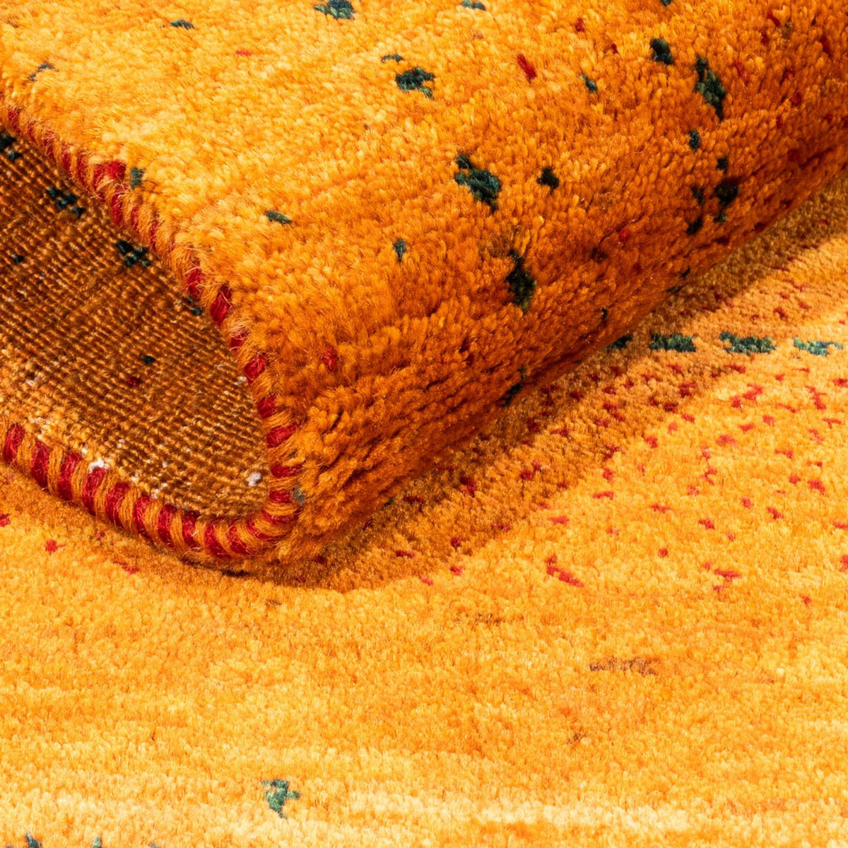 Gabbeh Rug - Loribaft Perser - 98 x 81 cm - gold