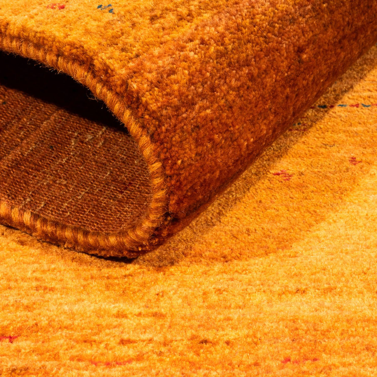 Gabbeh Rug - Loribaft Perser - 130 x 85 cm - gold