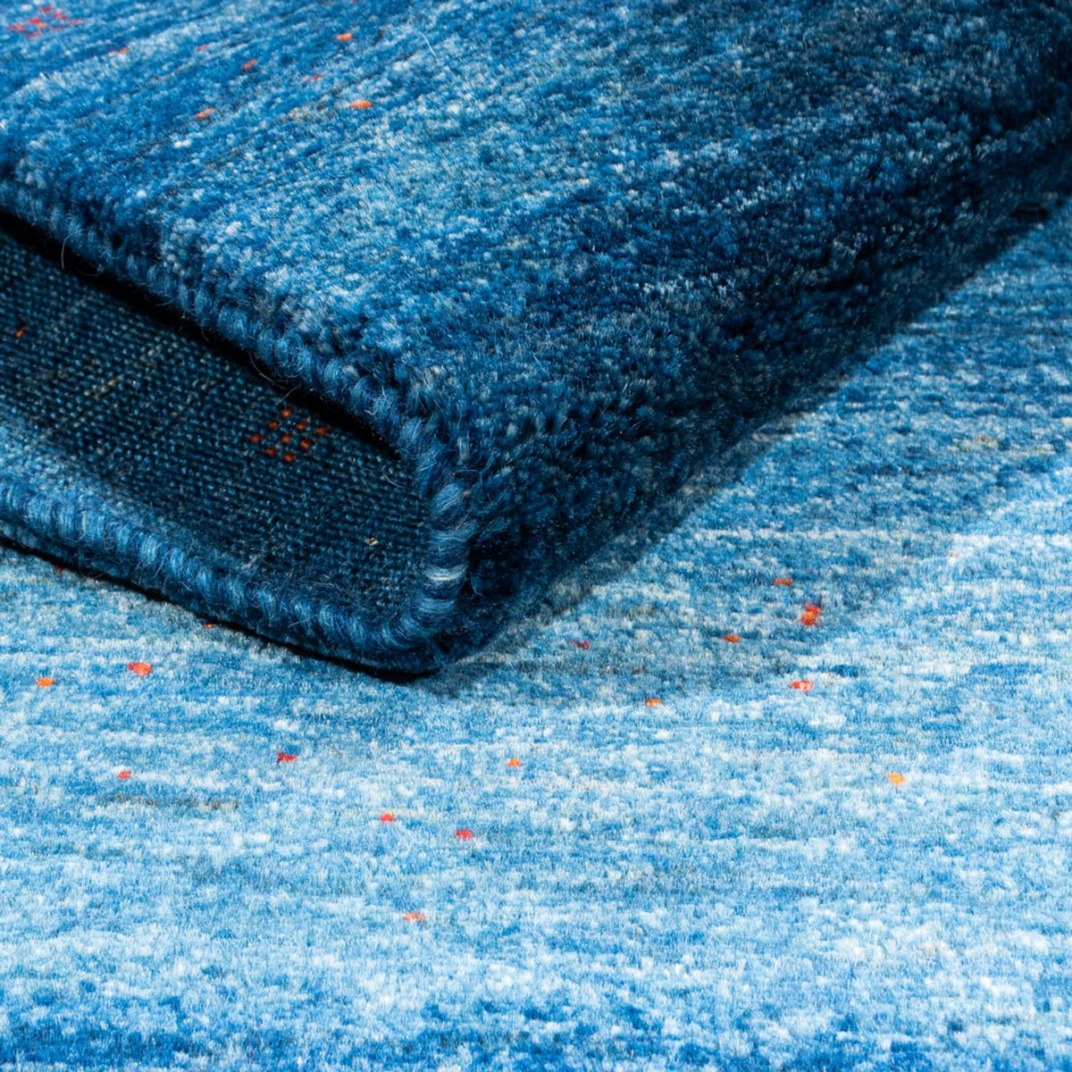 Gabbeh Rug - Loribaft Perser - 130 x 100 cm - blue