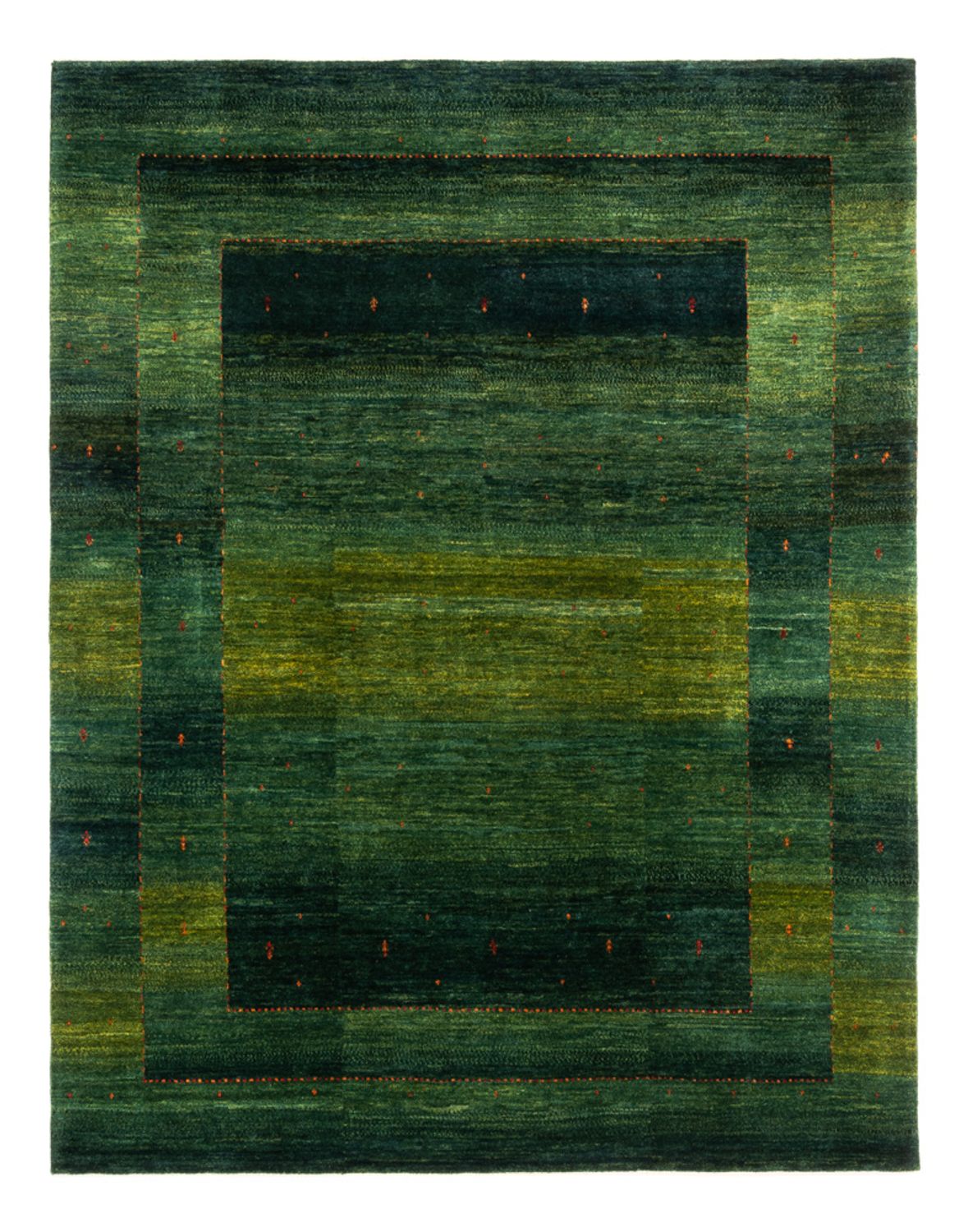 Gabbeh Rug - Loribaft Perser - 254 x 210 cm - green