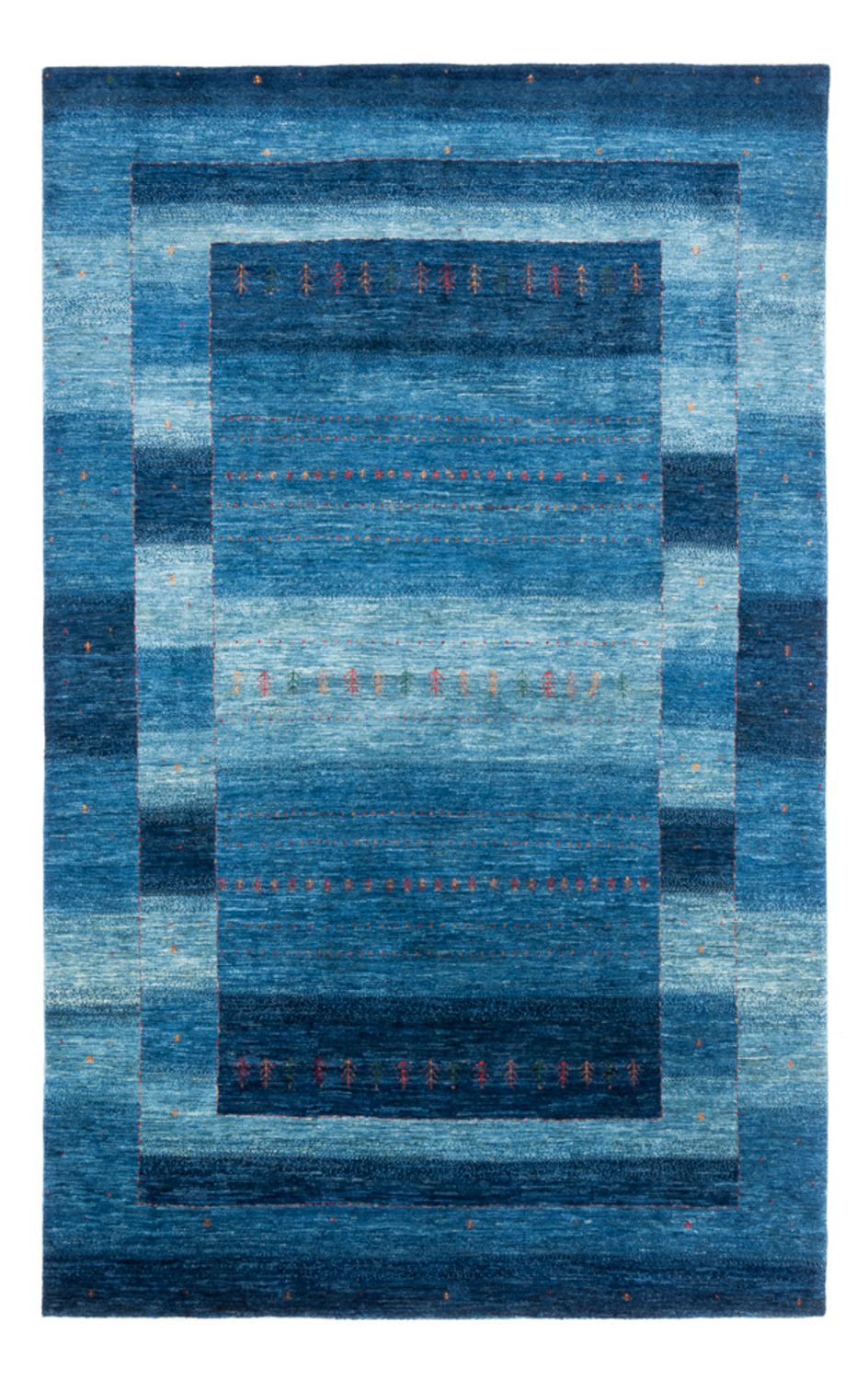 Gabbeh Rug - Loribaft Perser - 302 x 195 cm - blue