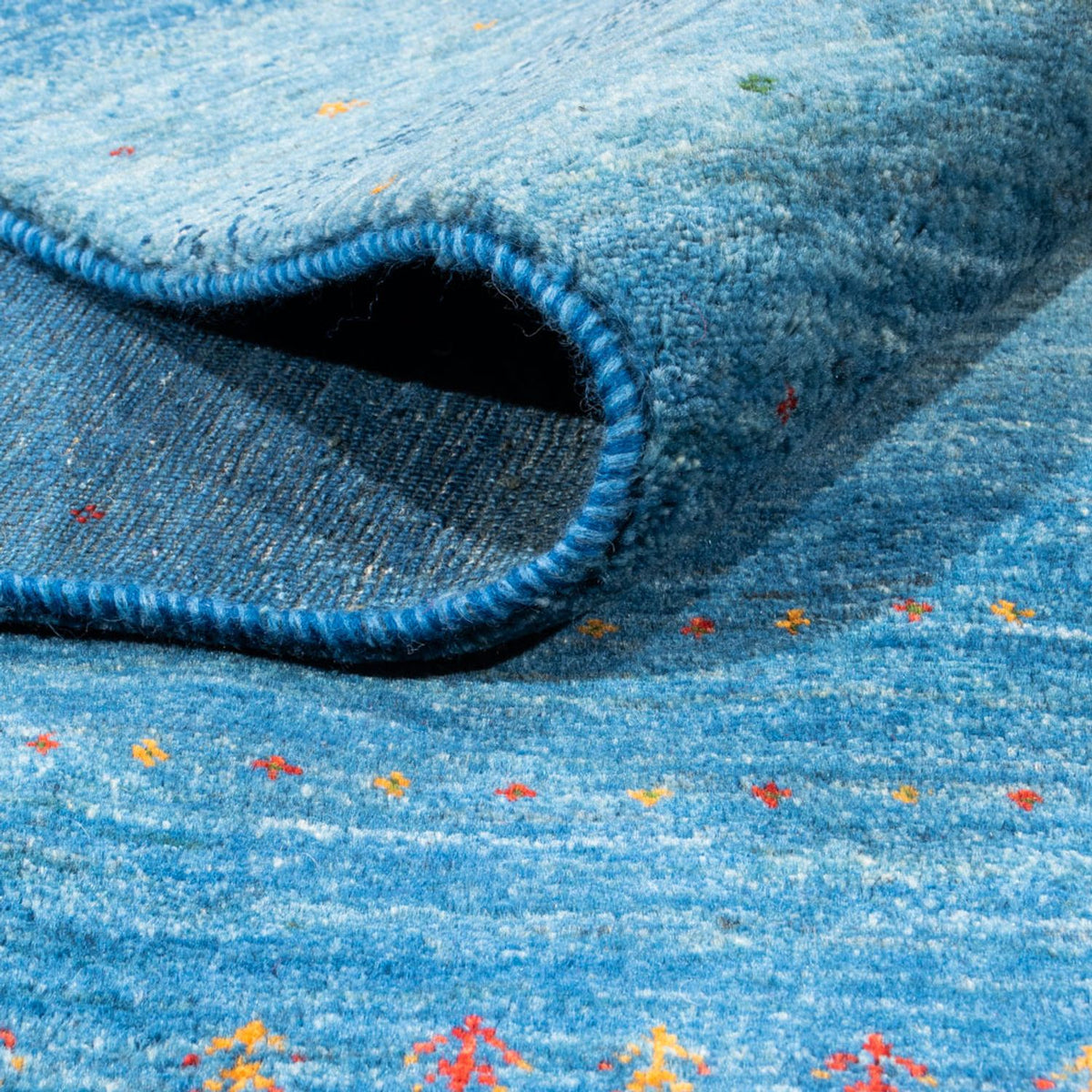 Gabbeh Rug - Loribaft Perser - 302 x 195 cm - blue