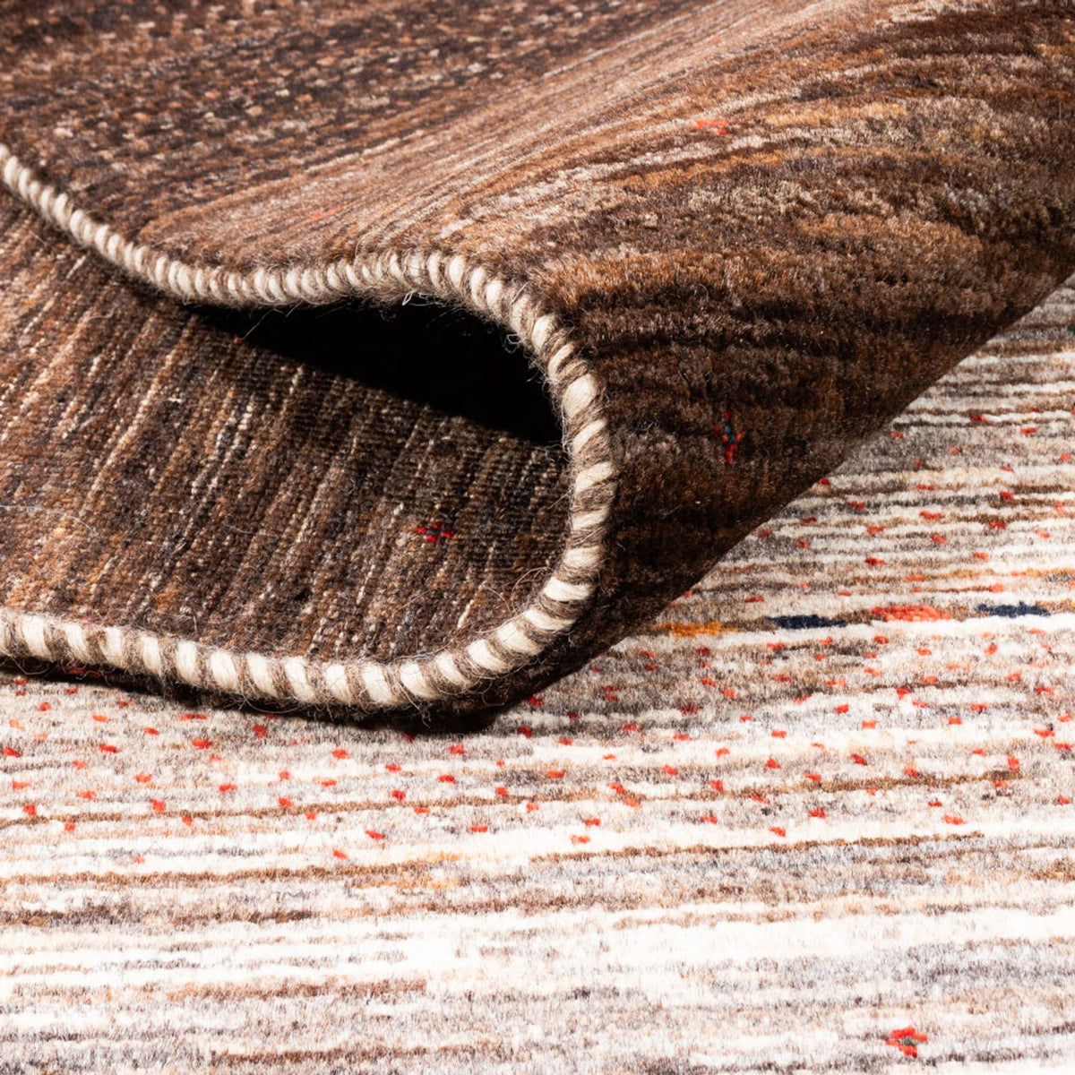 Gabbeh Rug - Loribaft Perser - 242 x 170 cm - natural