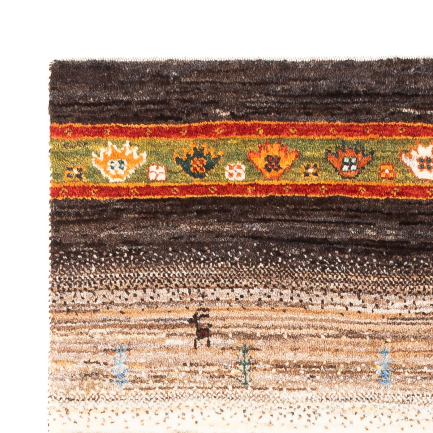 Loribaft Rug 122x82cm - Perserteppich Wollteppich