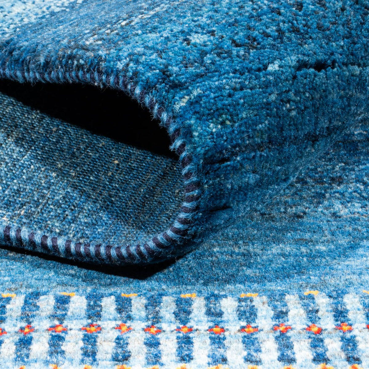 Gabbeh Rug - Loribaft Perser - 183 x 126 cm - blue