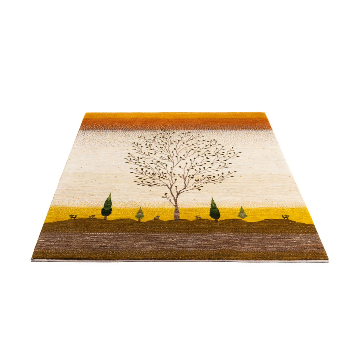 Gabbeh Rug - Loribaft Perser - 175 x 129 cm - gold