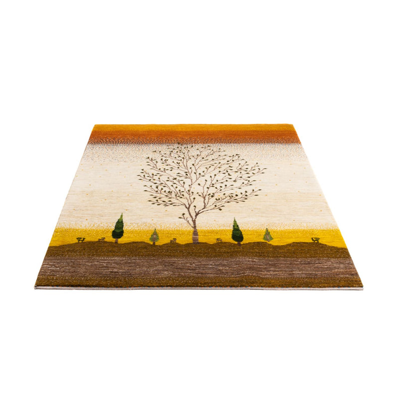 Gabbeh Rug - Loribaft Perser - 175 x 129 cm - gold