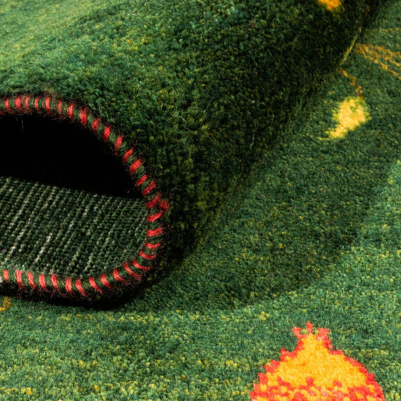 Gabbeh Rug - Loribaft Perser - 191 x 126 cm - green