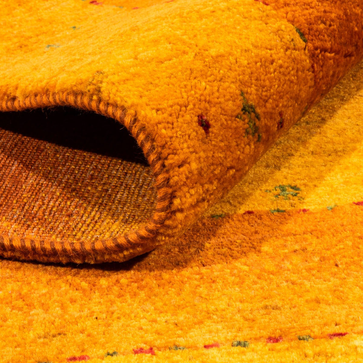 Gabbeh Rug - Loribaft Perser - 162 x 125 cm - gold