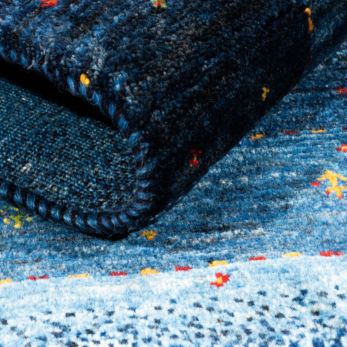 Gabbeh Rug - Loribaft Perser - 148 x 98 cm - blue