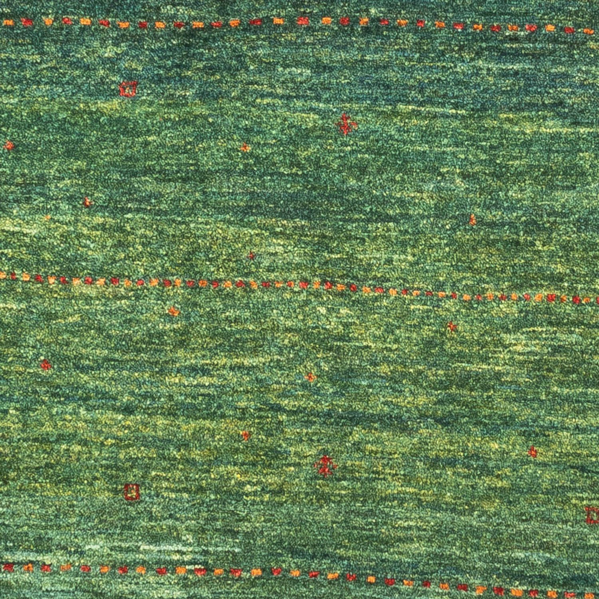 Gabbeh Rug - Loribaft Perser - 132 x 90 cm - green