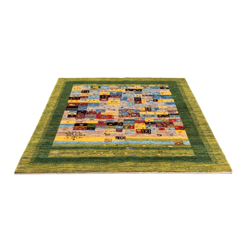 Gabbeh Rug - Loribaft Perser - Royal - 196 x 148 cm - green