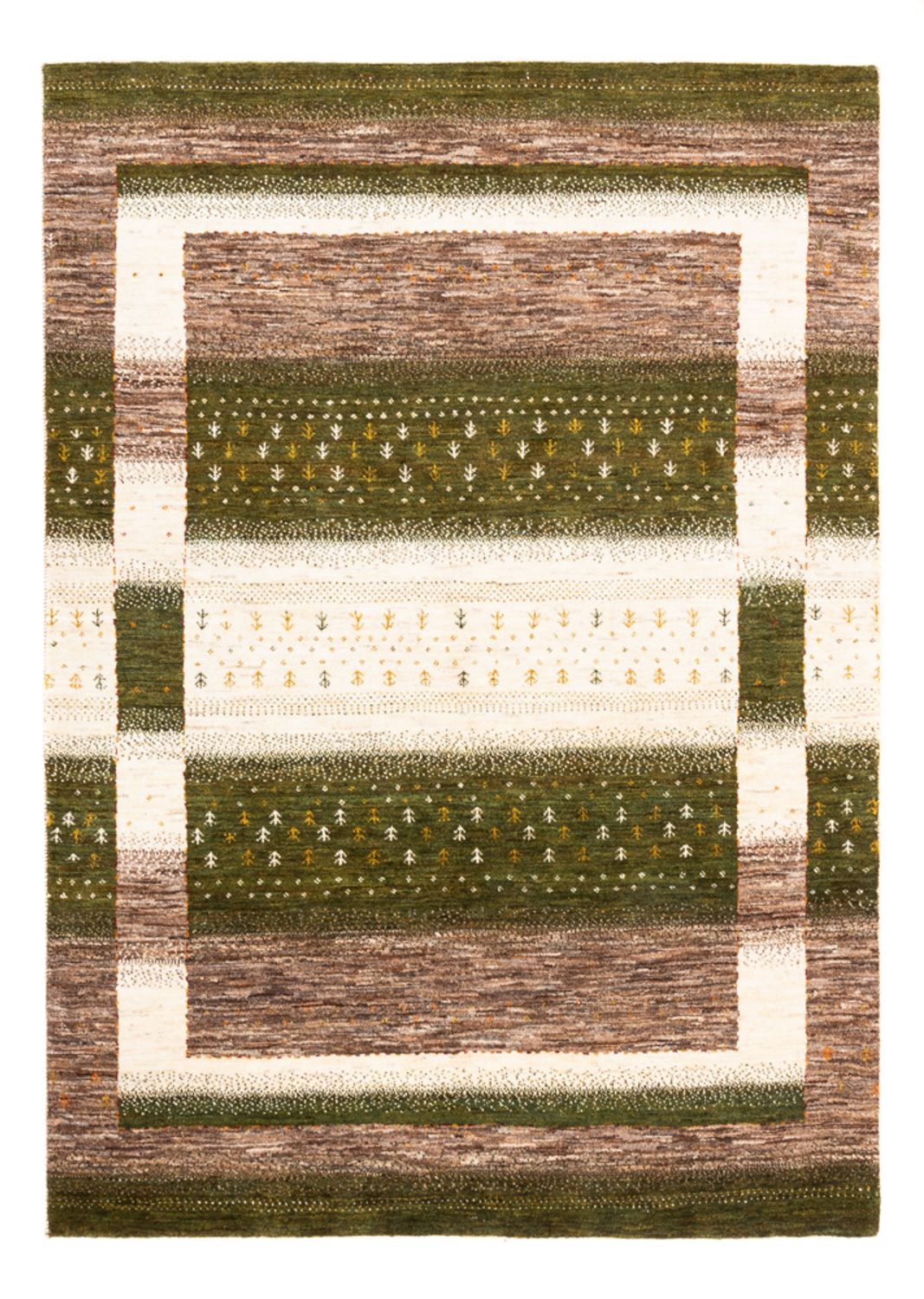 Gabbeh Rug - Loribaft Perser - 203 x 147 cm - natural