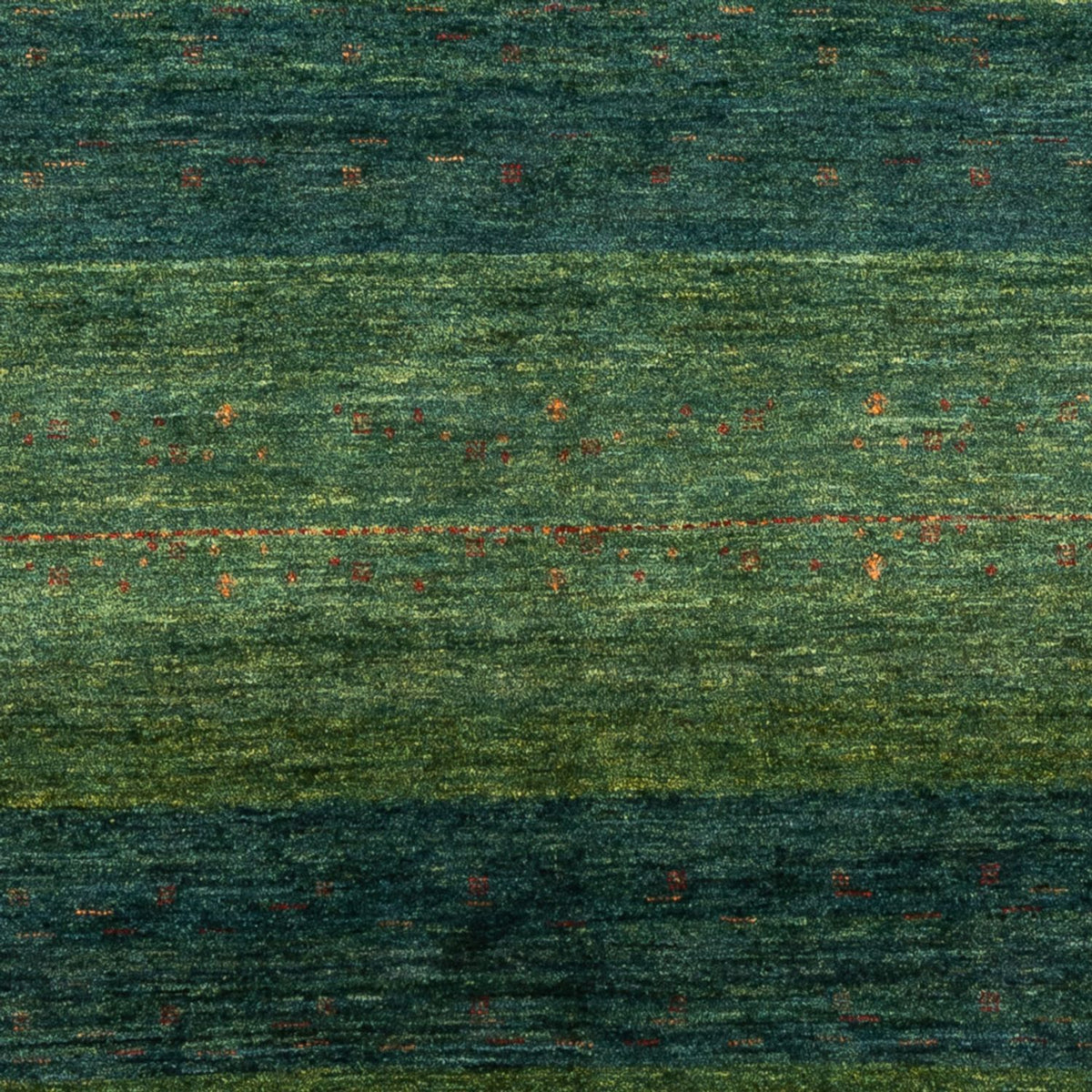 Gabbeh Rug - Loribaft Perser - 191 x 152 cm - green