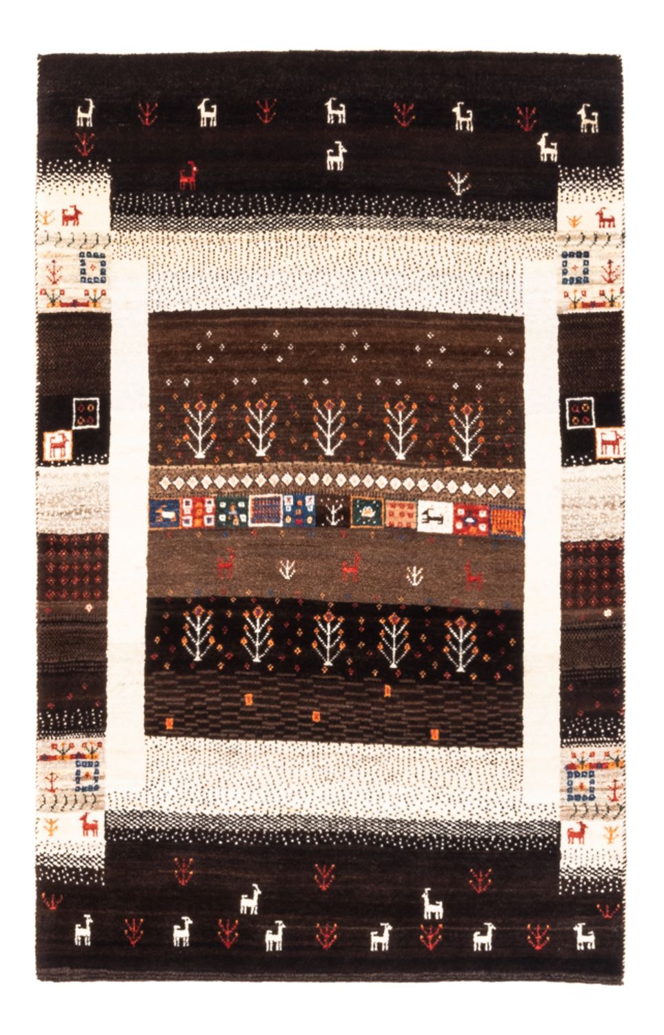 Gabbeh Rug - Loribaft Perser - Royal - 130 x 86 cm - multicolored