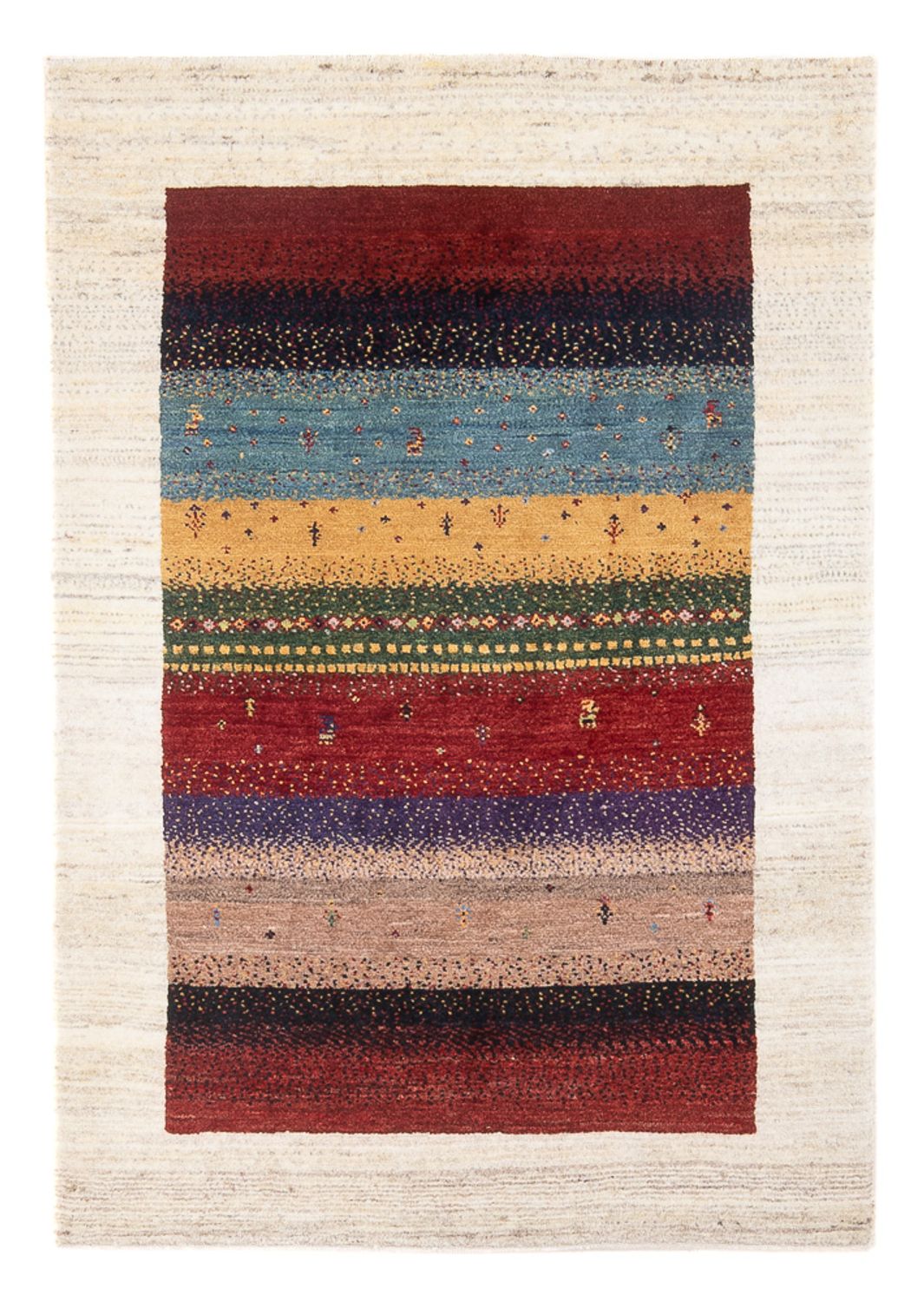 Gabbeh Rug - Loribaft Perser - Royal - 130 x 85 cm - multicolored
