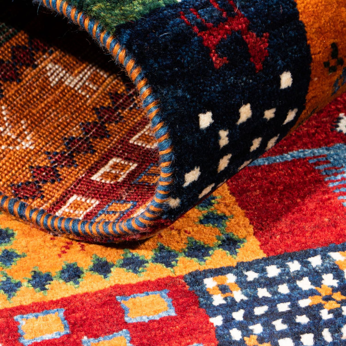 Gabbeh Rug - Loribaft Perser - Royal - 128 x 87 cm - multicolored