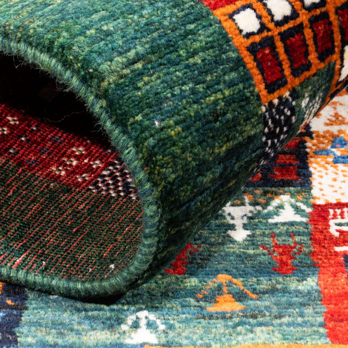 Gabbeh Rug - Loribaft Perser - Royal - 125 x 83 cm - multicolored