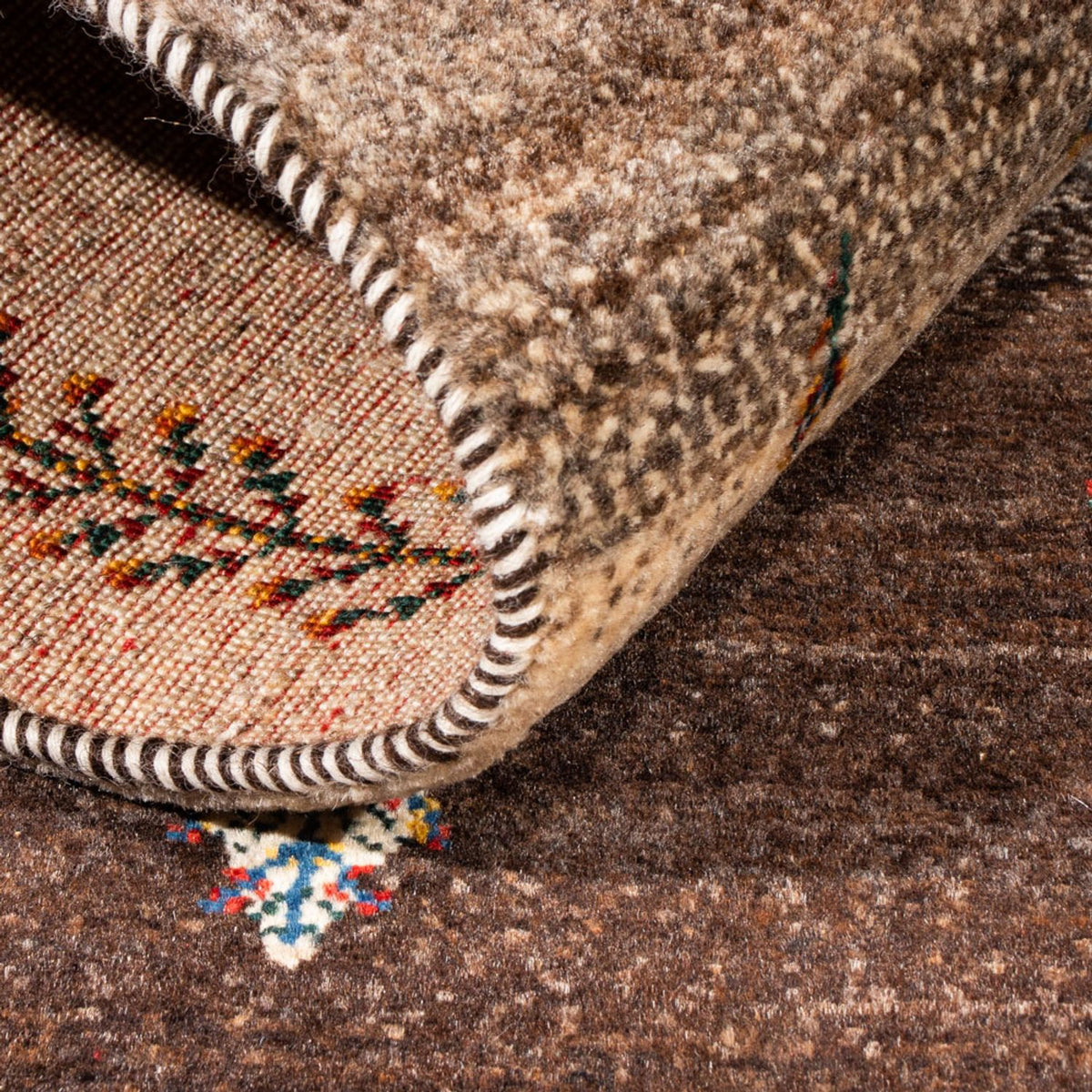 Gabbeh Rug - Loribaft Perser - Royal - 125 x 88 cm - grey