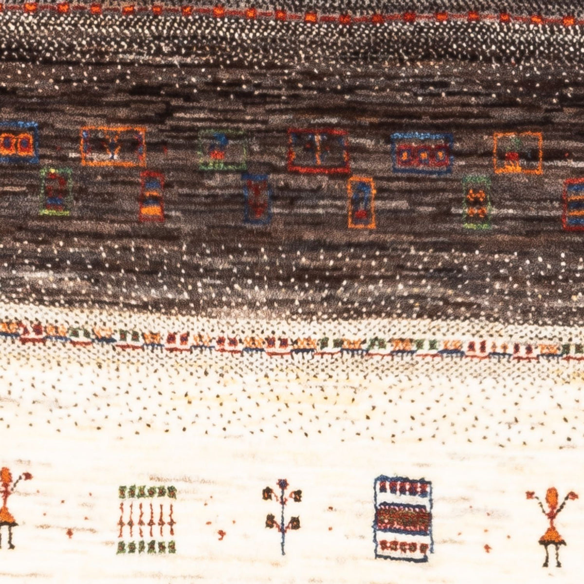 Gabbeh Rug - Loribaft Perser - Royal - 137 x 85 cm - brown