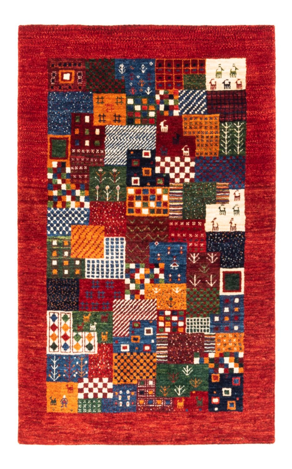 Gabbeh Rug - Loribaft Perser - Royal - 132 x 86 cm - multicolored