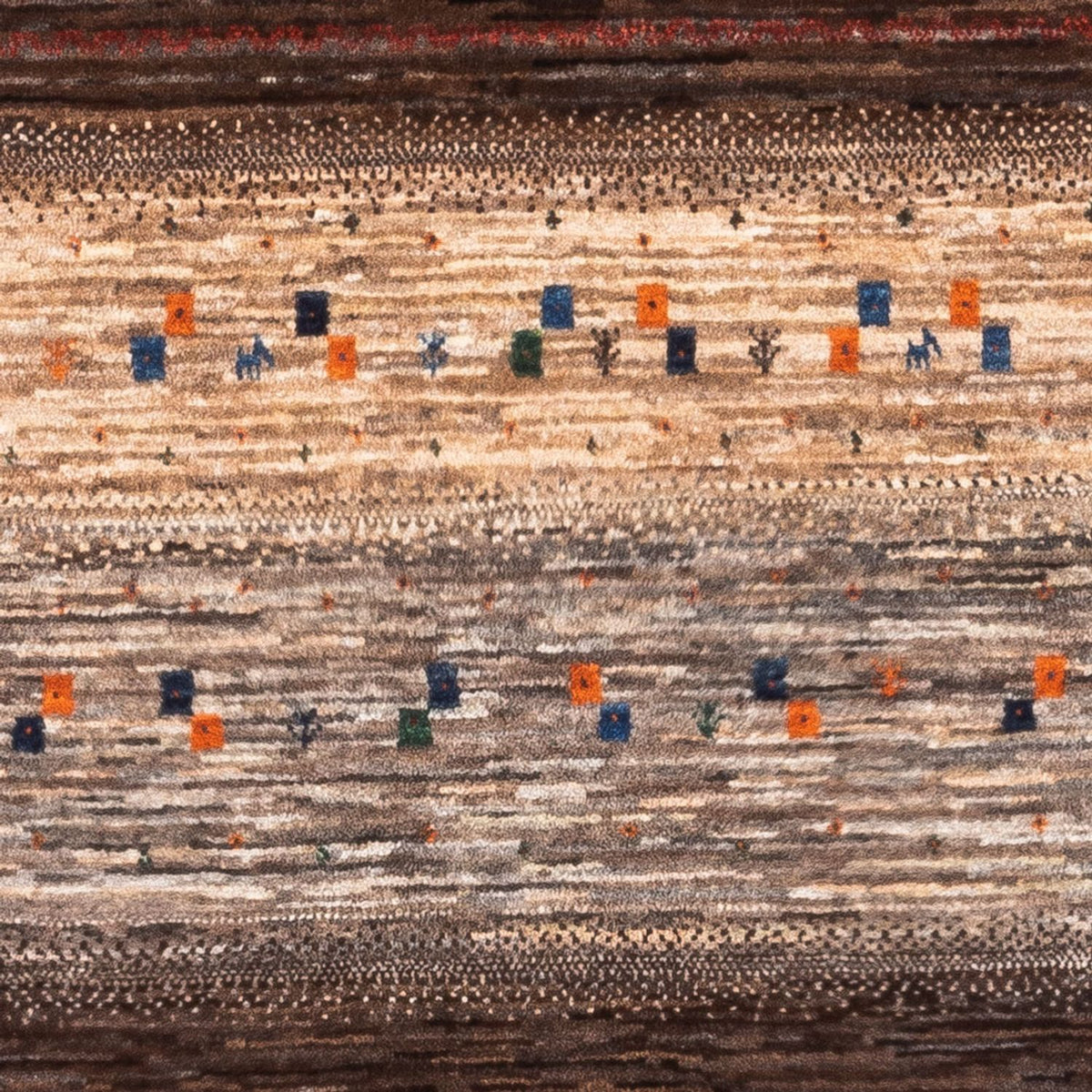 Gabbeh Rug - Loribaft Perser - Royal - 134 x 84 cm - grey