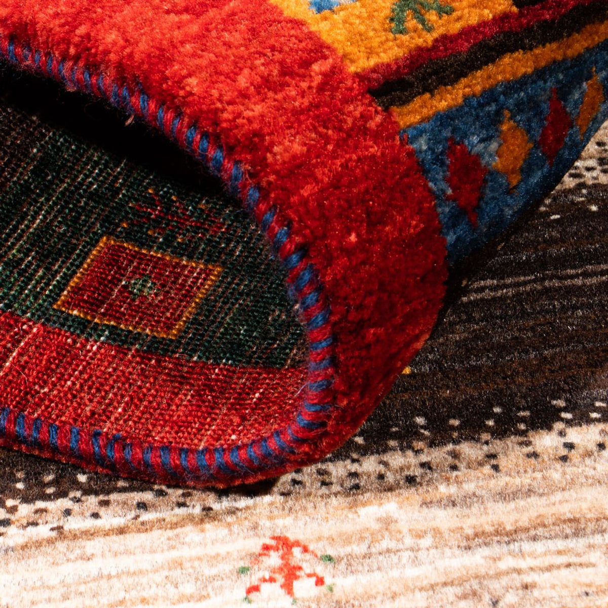 Gabbeh Rug - Loribaft Perser - Royal - 140 x 86 cm - multicolored