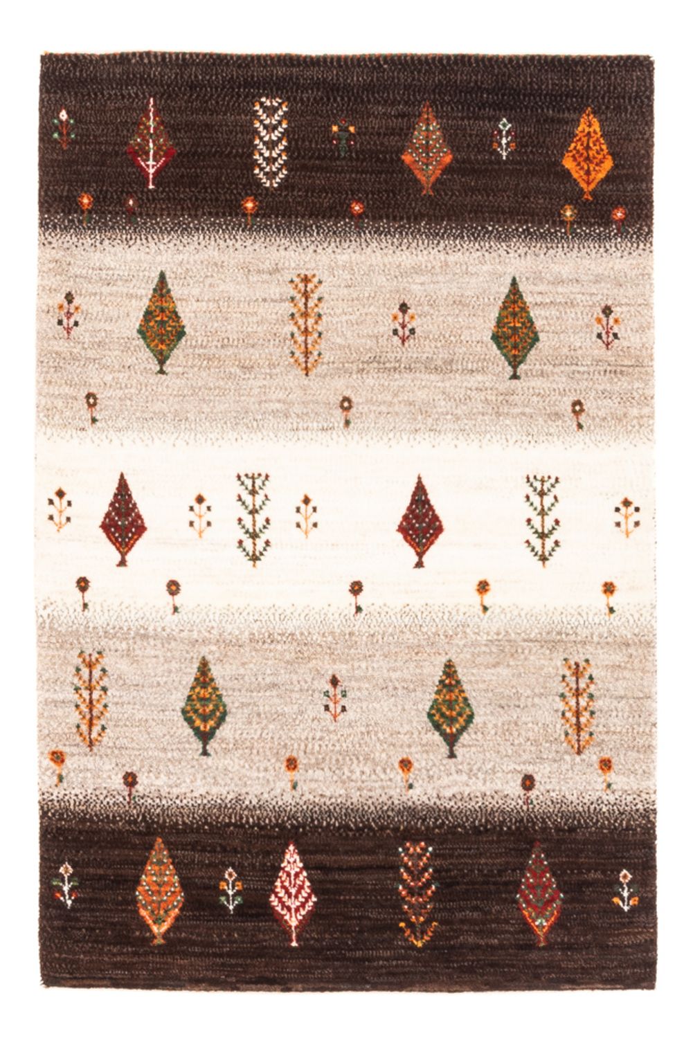 Gabbeh Rug - Loribaft Perser - Royal - 126 x 84 cm - grey