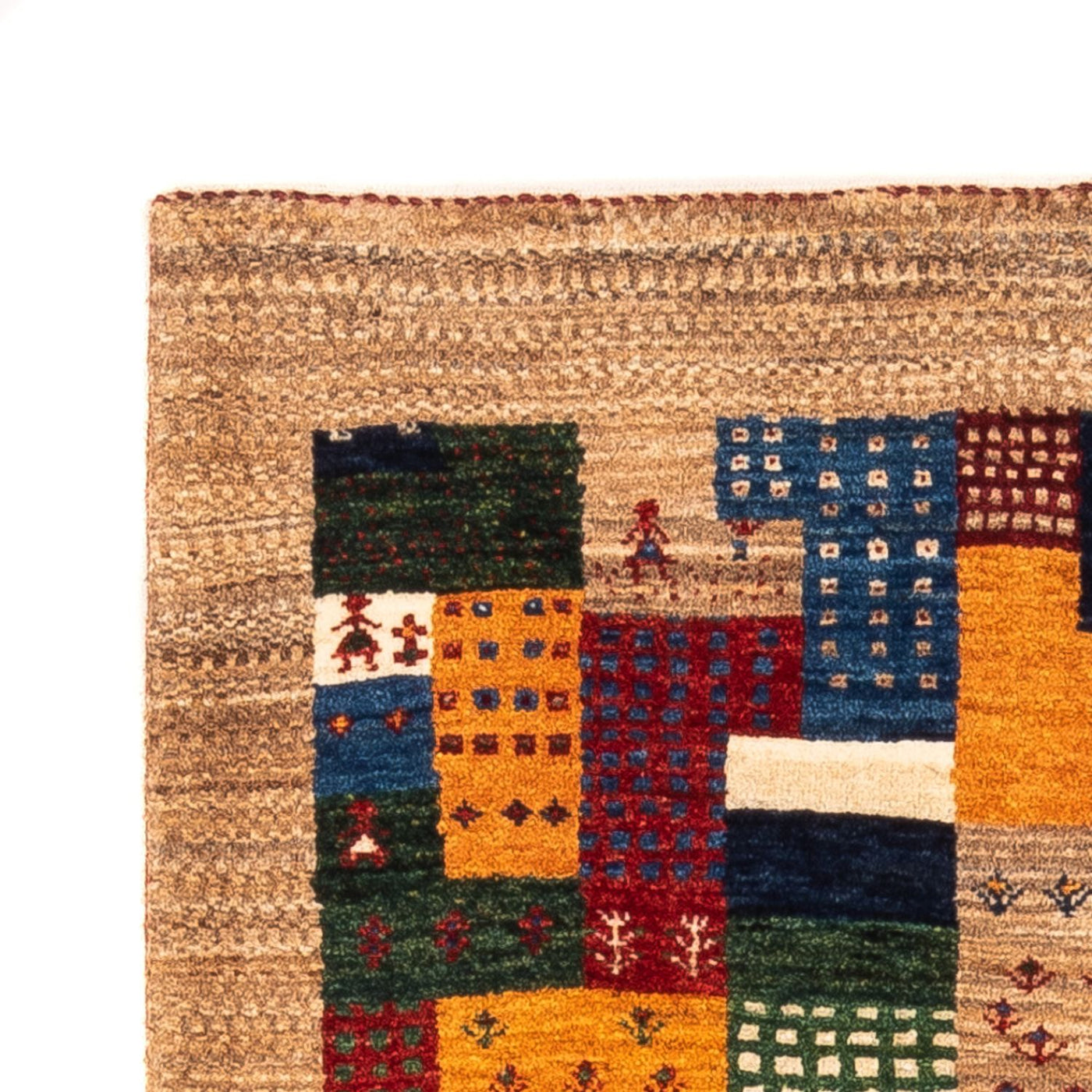 Loribaft Rug 123x82cm - Perserteppich Wollteppich