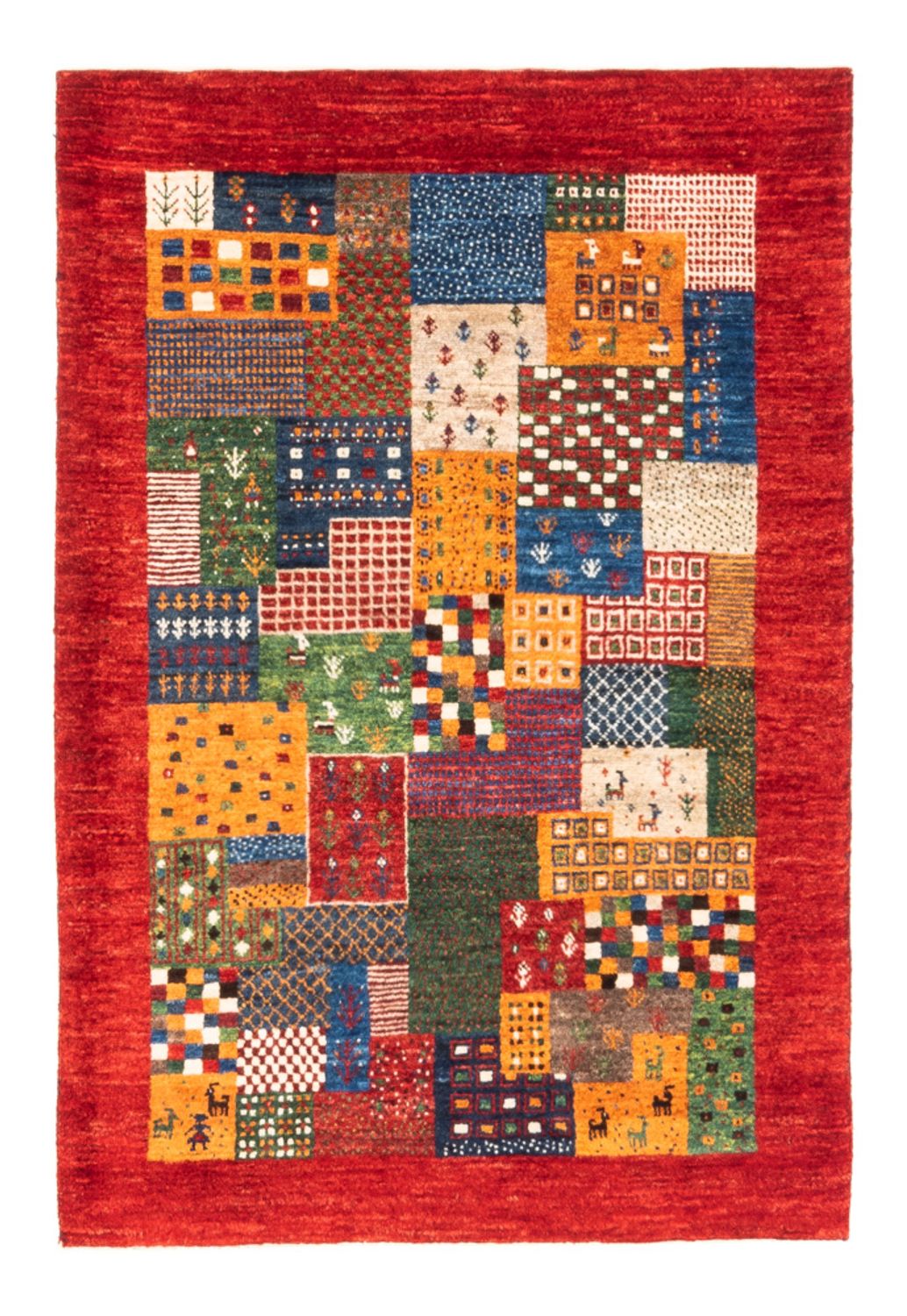 Gabbeh Rug - Loribaft Perser - Royal - 126 x 86 cm - multicolored