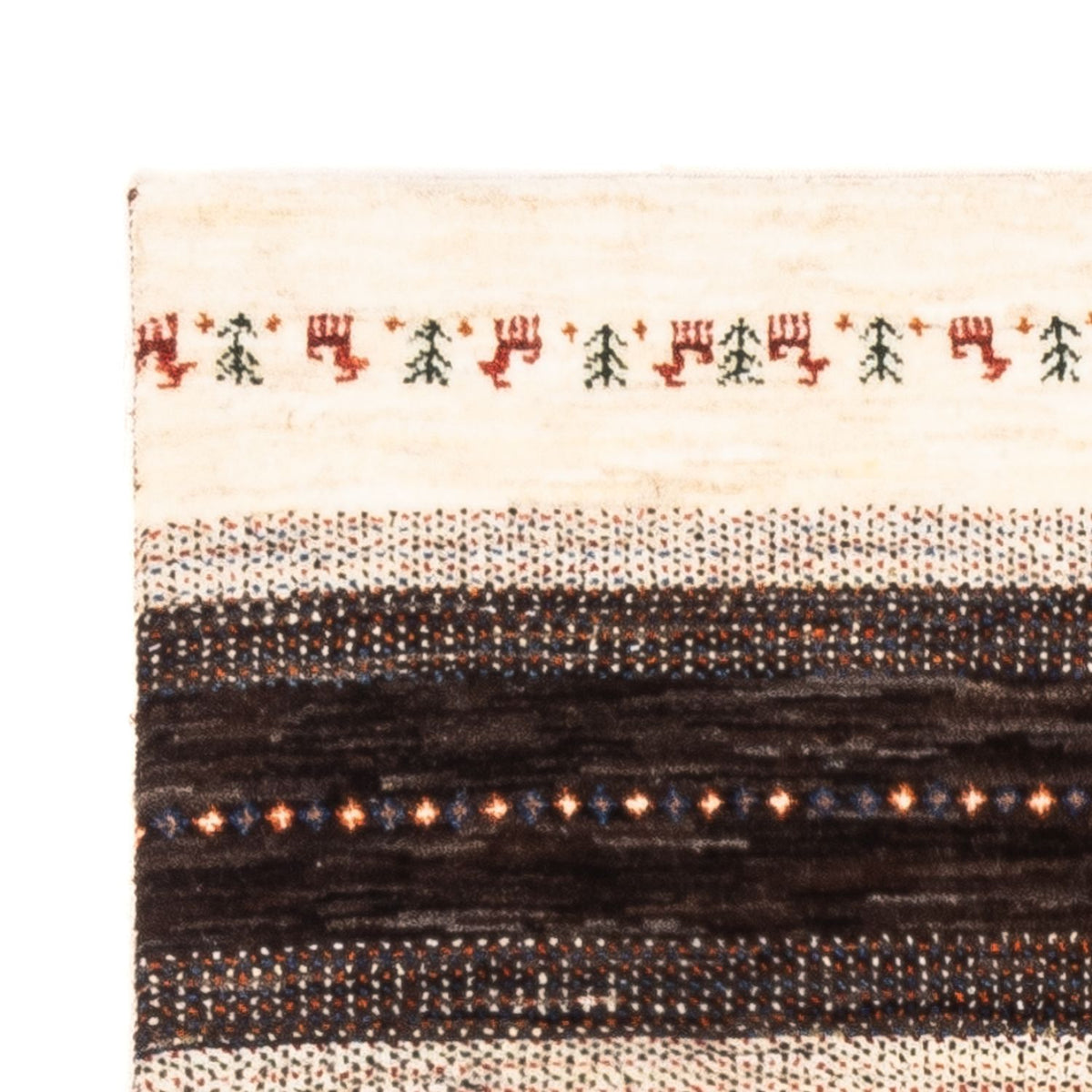 Gabbeh Rug - Loribaft Perser - Royal - 128 x 81 cm - grey