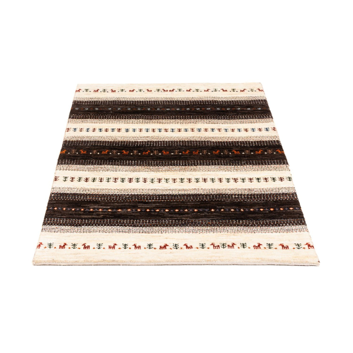 Gabbeh Rug - Loribaft Perser - Royal - 128 x 81 cm - grey