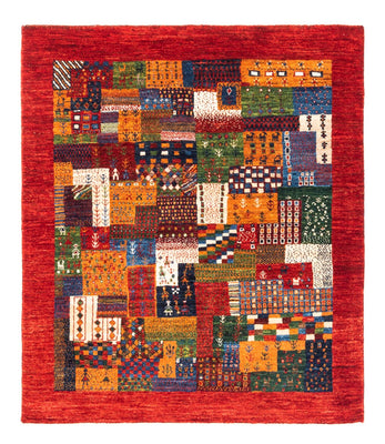 Gabbeh Rug - Loribaft Perser - Royal square  - 123 x 110 cm - multicolored