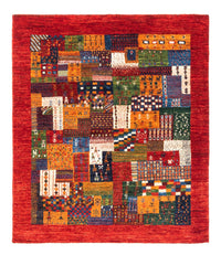 Gabbeh Rug - Loribaft Perser - Royal square  - 123 x 110 cm - multicolored