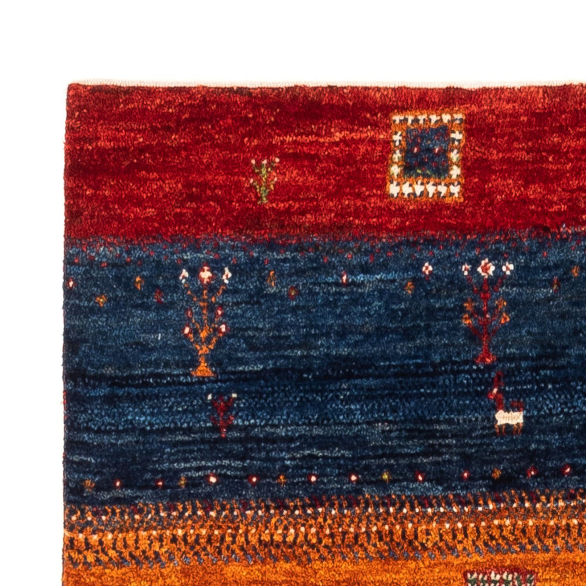 Gabbeh Rug - Loribaft Perser - Royal - 135 x 85 cm - multicolored