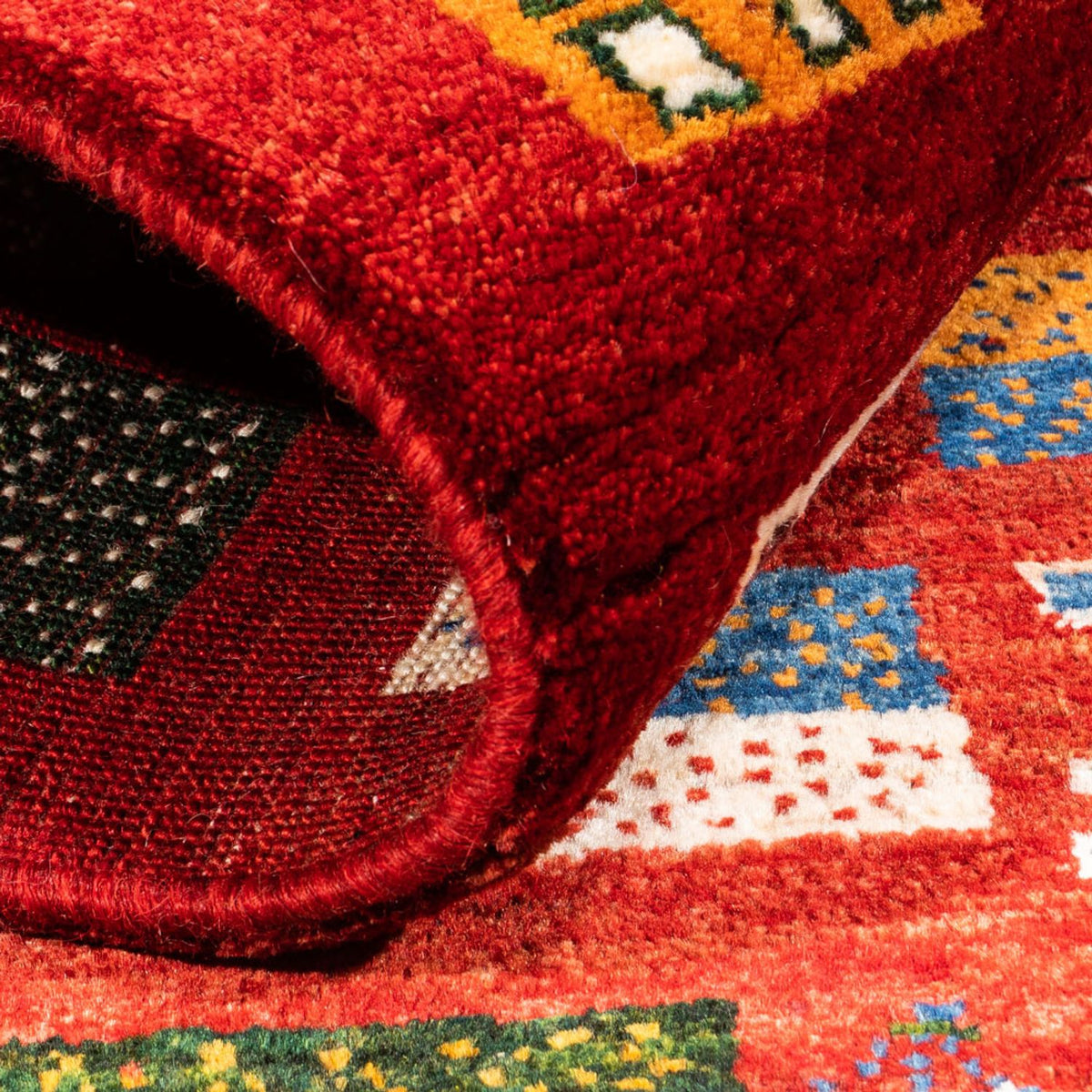 Gabbeh Rug - Loribaft Perser - Royal - 126 x 84 cm - multicolored