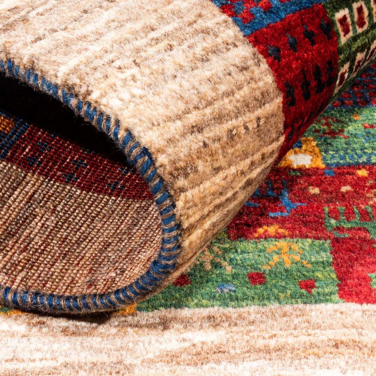 Gabbeh Rug - Loribaft Perser - Royal - 123 x 84 cm - multicolored