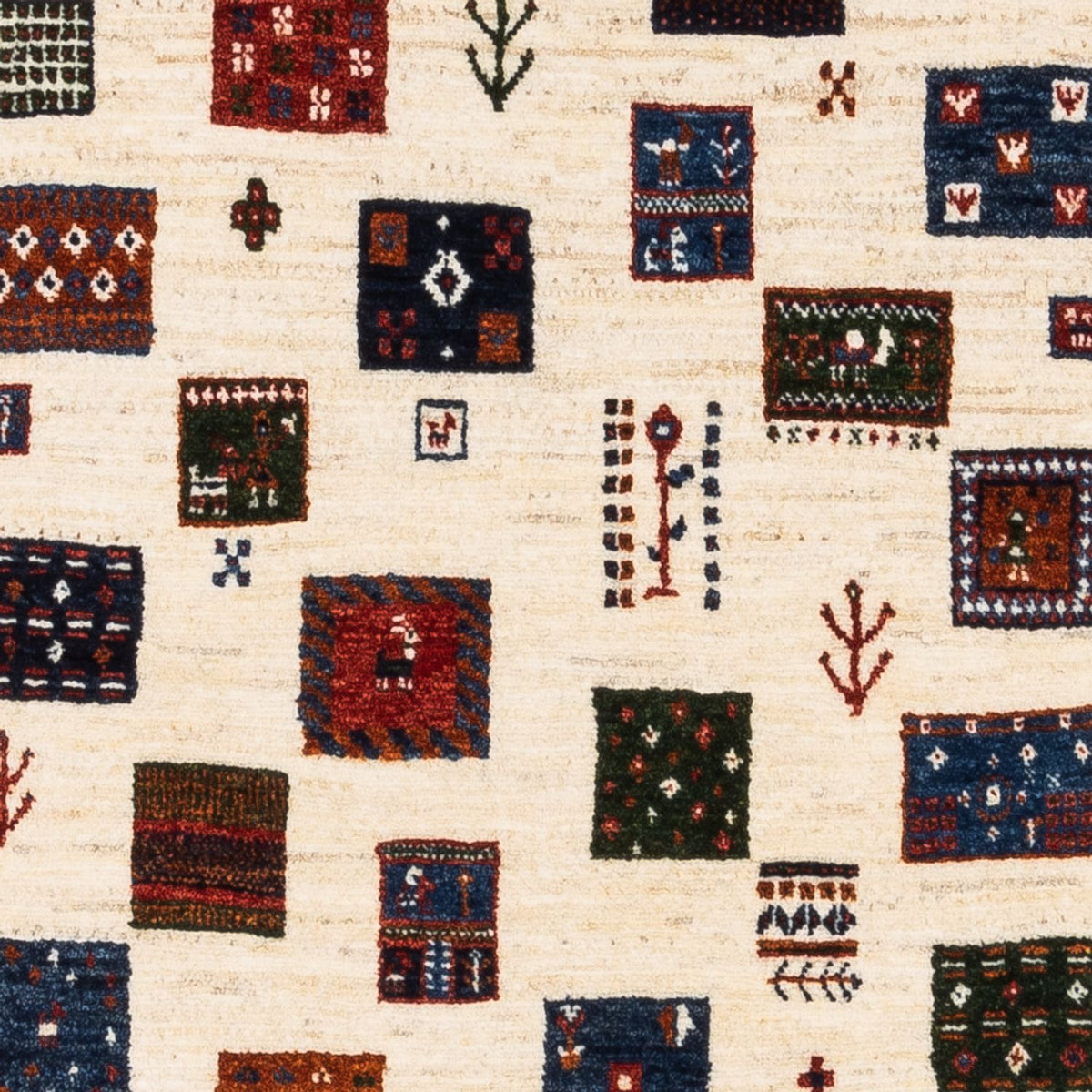 Gabbeh Rug - Loribaft Perser - Royal - 130 x 82 cm - cream