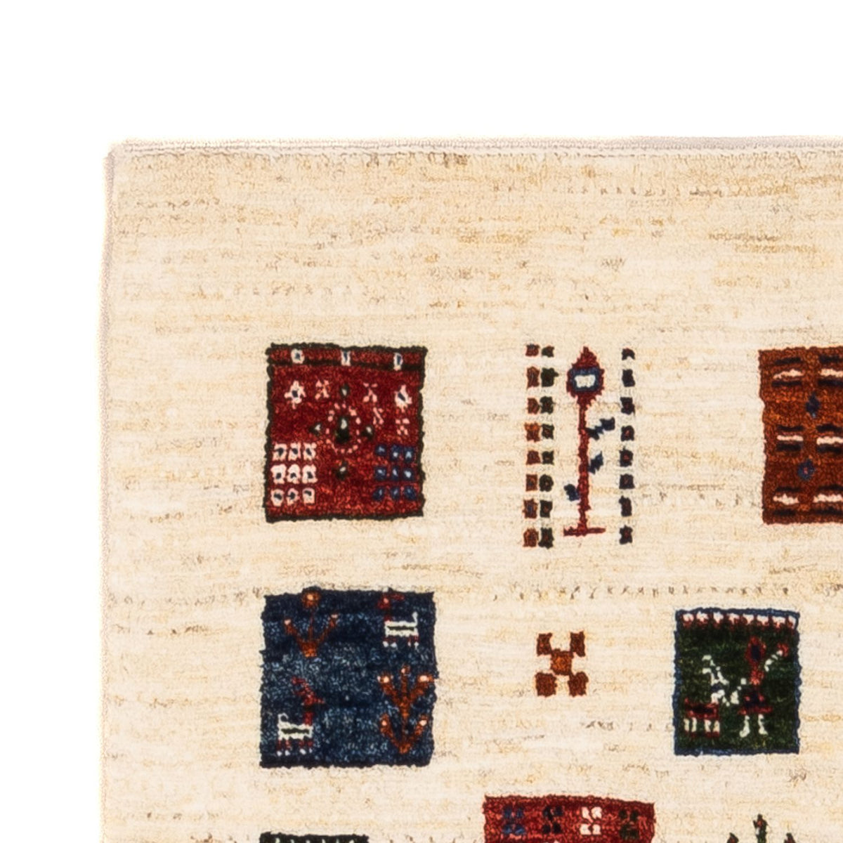 Gabbeh Rug - Loribaft Perser - Royal - 130 x 82 cm - cream