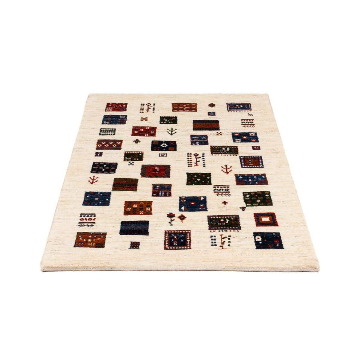 Gabbeh Rug - Loribaft Perser - Royal - 130 x 82 cm - cream