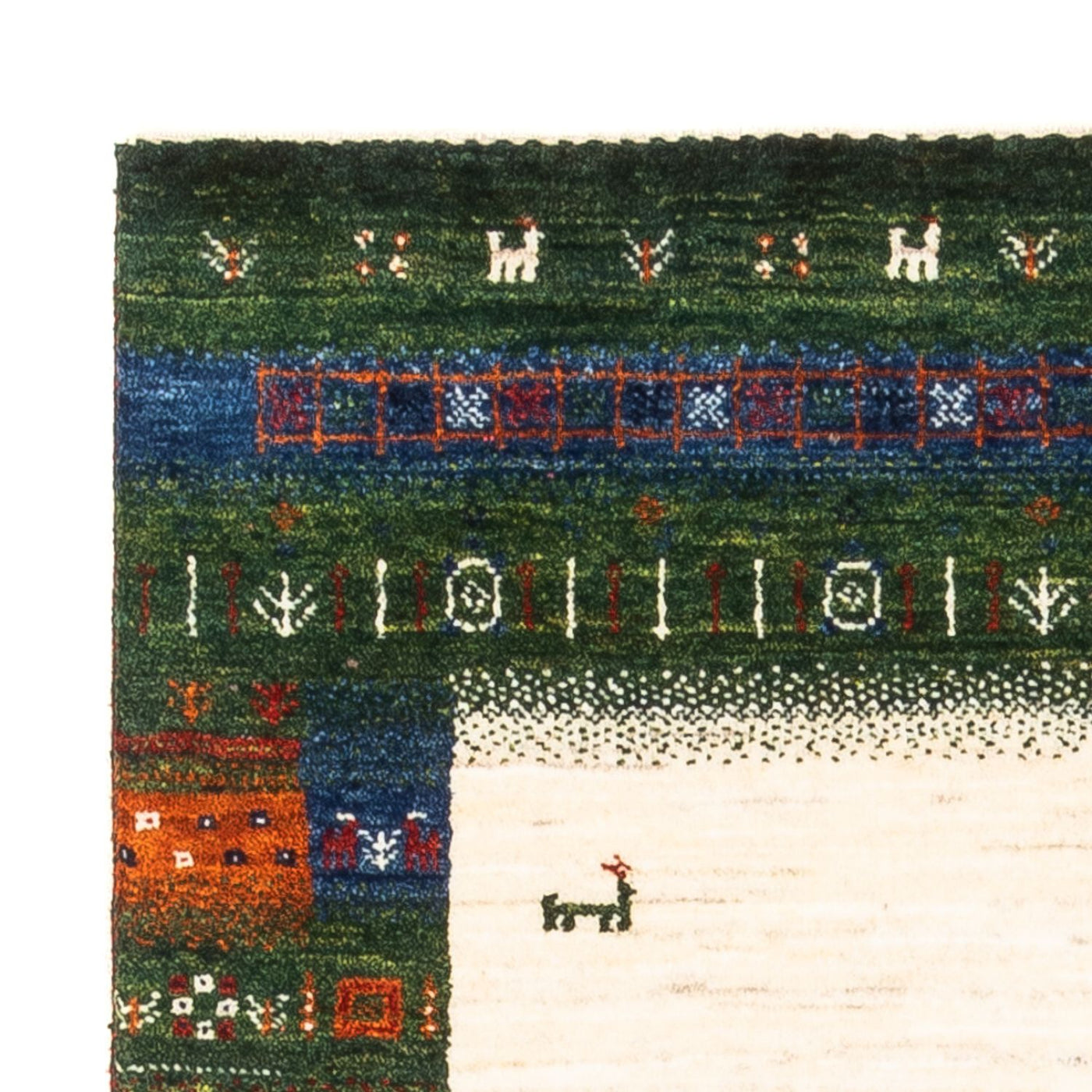 Loribaft Rug 132x83cm - Perserteppich Wollteppich