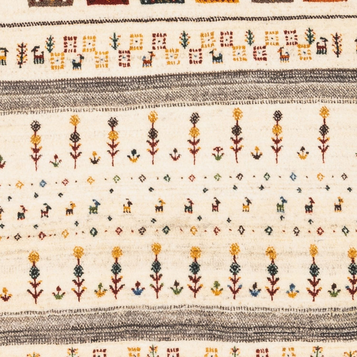 Gabbeh Rug - Loribaft Perser - Royal - 122 x 78 cm - cream